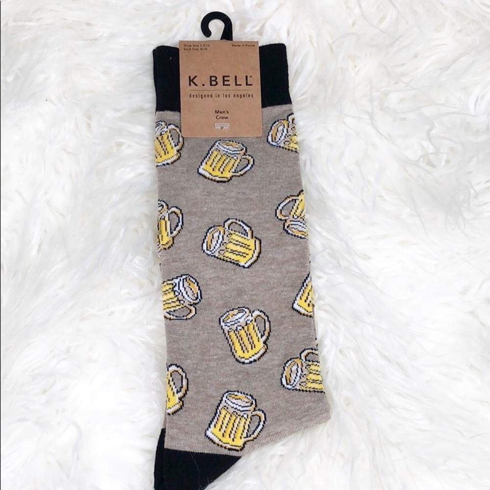 Men’s BEER crew socks NWT